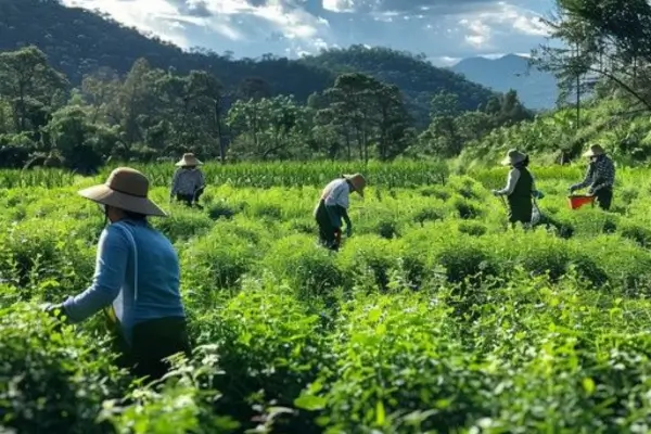 Fazendeiros no campo